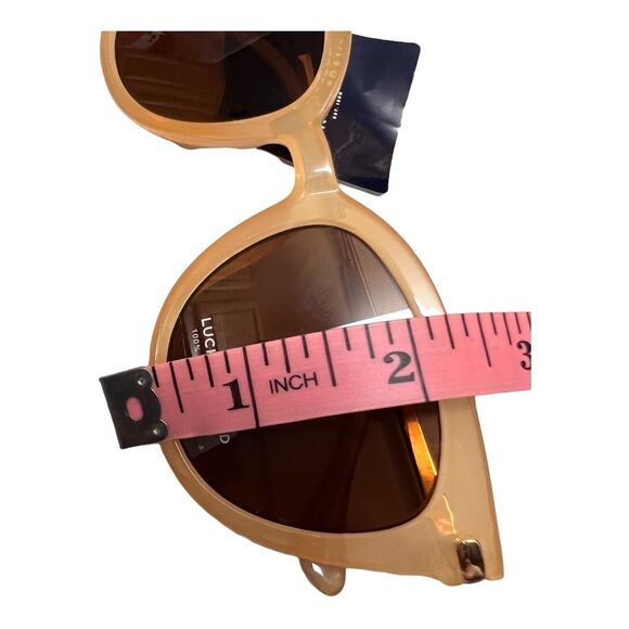 Lucky Brand Cat Eye Sunglasses Womens Beige Brown Lens Boho Coastal Summer main image 6